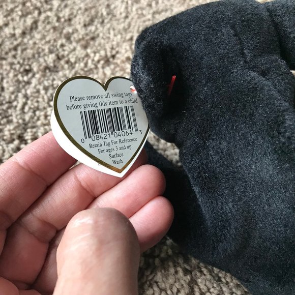 Ty Beanie Baby Velvet 4064 with PVC - Picture 4 of 6